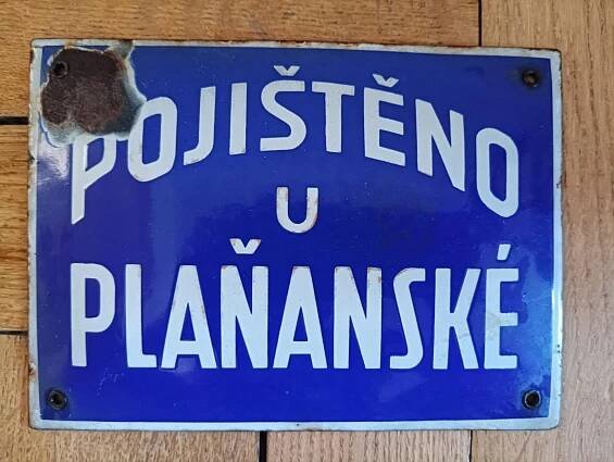 Smaltovaná cedule