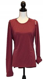 UPF Cold Shoulder Top with Button - AMBERNOON