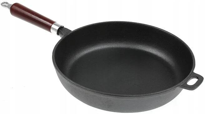 PÁNEV 30 cm Litinová Hluboká Těžká INDUKCE PLYN Průměr 30 cm