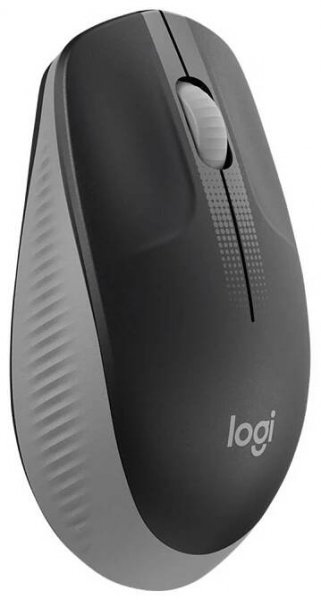 Logitech M190/Kancelářská/Optická/1 000 DPI/Bezdrátová USB/Šedá
