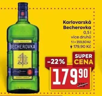 Billa Karlovarská Becherovka nabídka
