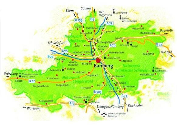 Karte Landkreis Bamberg