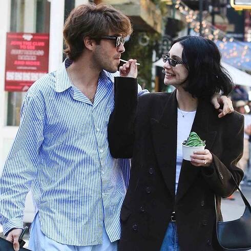 Meadow Walker and her husband Louis Thornton-Allan are all smiles as they enjoy