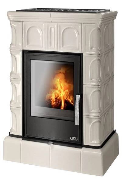 ABX BRITANIA KP I KACHLOVÝ SOKL s teplovodním výměníkem 6,9kW, hnědá (Kerkotherm)