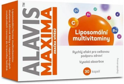 ALAVIS MAXIMA Liposomální multivitaminy 30 kapslí