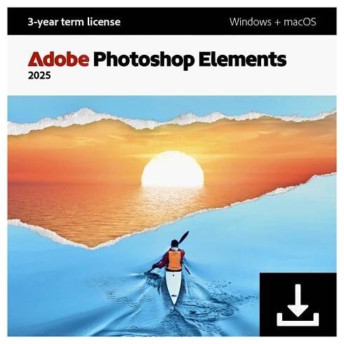 Adobe Photoshop Elements 2025 - 2 zařízení / 3 roky - PC/MAC