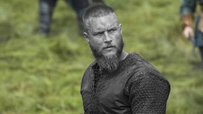 Ragnar Lothbrok 4K Monochrome Aesthetic On Grass Wallpaper