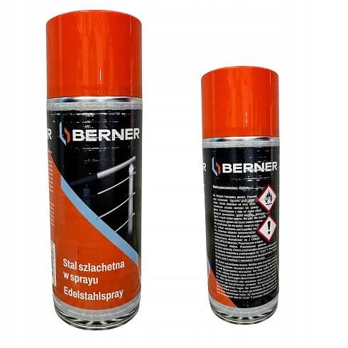 Farba Berner sprej ušľachtilá nerezová oceľ 400 ml