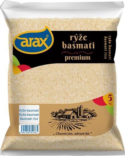 ARAX Basmati rýže bílá 5 kg od 325 Kč