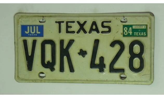 Americká SPZ Texas vqk