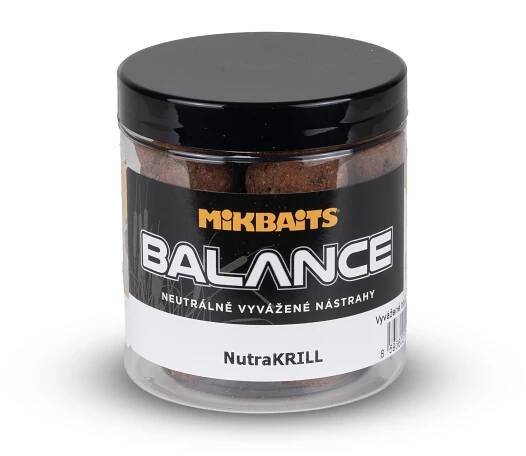 Mikbaits Boilies Balance ManiaQ NutraKRILL 24 mm, 250 ml