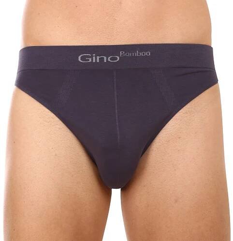 Pánské slipy Gino bambusové šedé (50003)