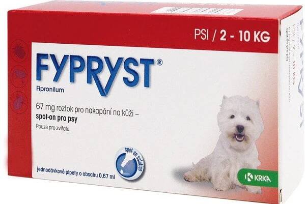 Fypryst Dogs 1x0.67ml spot-on pro psy od 119 Kč - NajduZboží.cz