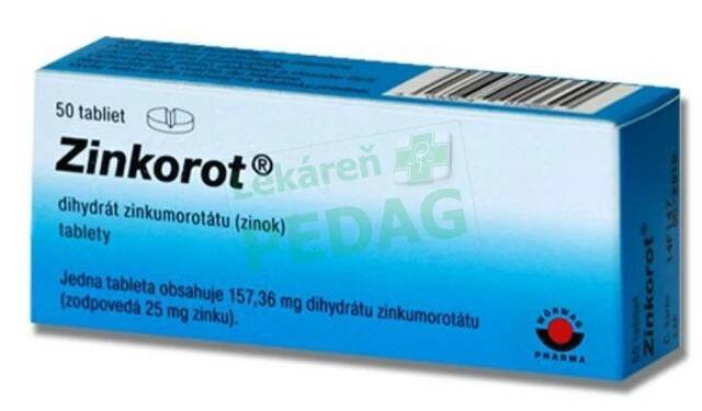 ZINKOROT 25 mg 50 tabliet (Lieky na imunitu)