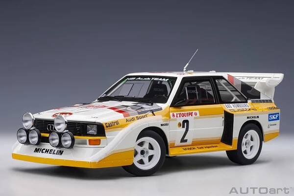 AUDI - QUATTRO SPORT S1 (nočná verzia) N 2 4th RALLY MONTECARLO 1986 W.ROHRL - C.GEISTDORFER