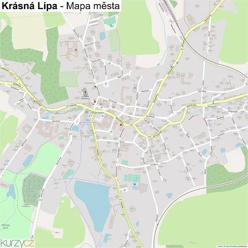 Krásná Lípa - mapy | Kurzy.cz