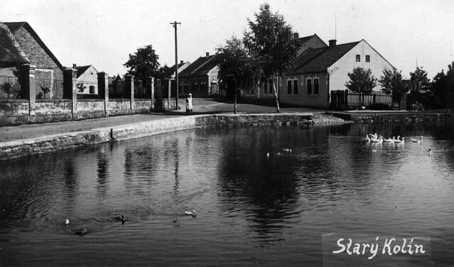 Pohlednice: nádrž Vana – Starý Kolín