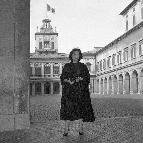 Portrait Of Anna Magnani At The Quirinal Palace In Rome, 1957