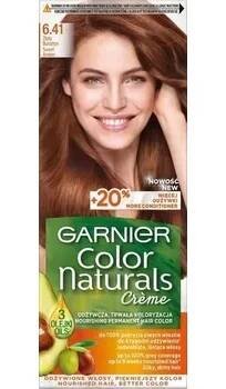 Vlasová kosmetika Garnier, Color Naturals Krémová barva na vlasy 6.41 Golden Amber