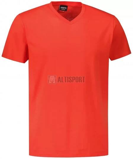 Pánské triko s krátkým rukávem SAM 73 LEONARD MT 793 ČERVENÁ velikost: 4XL