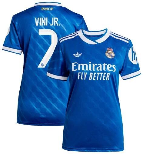 Real Madrid adidas Third Shirt 2025-26 - Womens with Vini Jr. 7 printing