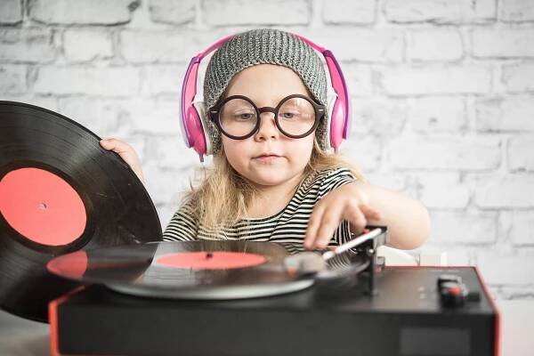Child DJ mixing