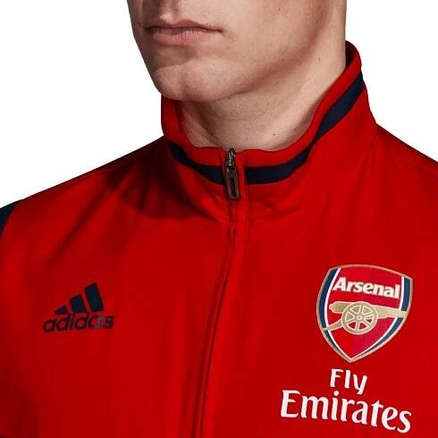 Pánská mikina na zip adidas Presentation Arsenal FC červená