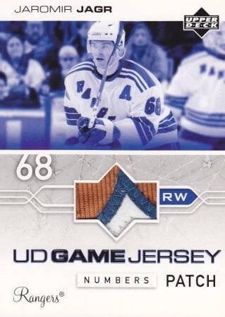 patch karta JAROMÍR JÁGR 04-05 UD UD Game Jersey Patch /23