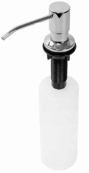 Kulatý dávkovač REA 250 ml k zabudování do dřezu - chromový