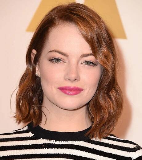 Emma Stone’s Hot Pink Lipstick