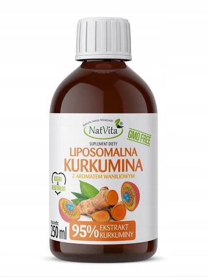 Lipozomální kurkumin Standardizovaný extrakt 95% Kurkuma 250 ml NatVita