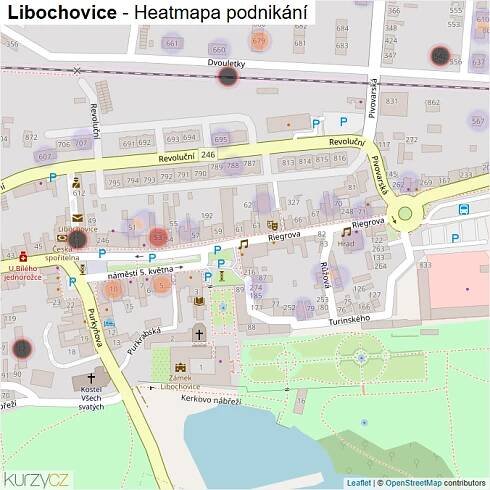 Mapa Libochovice - Firmy v obci.