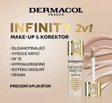 Dermacol Infinity 2v1. Make-up & korektor.