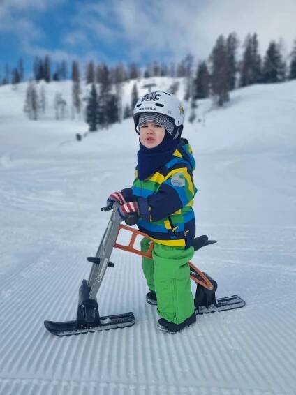 SKI set FirstBIKE na odrážedlo 2ks