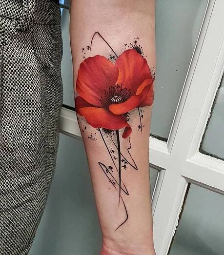 Tattoo | Poppies tattoo, Tattoos, Arm tattoo