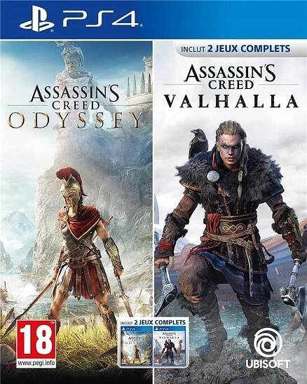 Assassin's Creed Odyssey CZ + Assassin's Creed Valhalla ENG (PS4)
