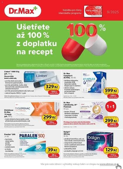 Lékárna Dr. Max - eshop, aktuální akční leták