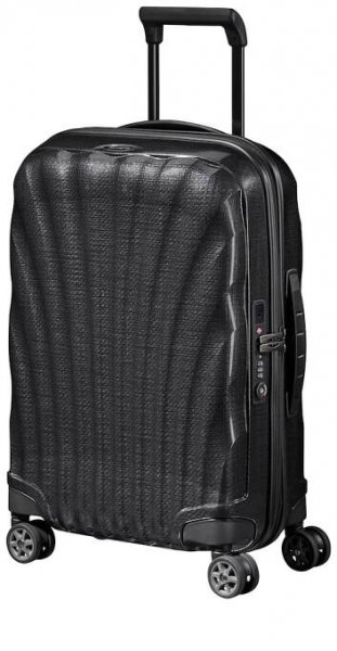 DOMIbags - SAMSONITE Kufr C-Lite Spinner Expander USB 55/20 Cabin Black