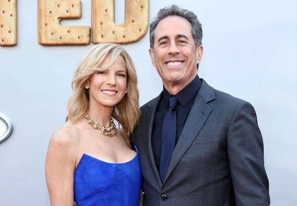 Jessica Seinfeld and Jerry Seinfeld attend the Los Angeles premiere of Netflix's 