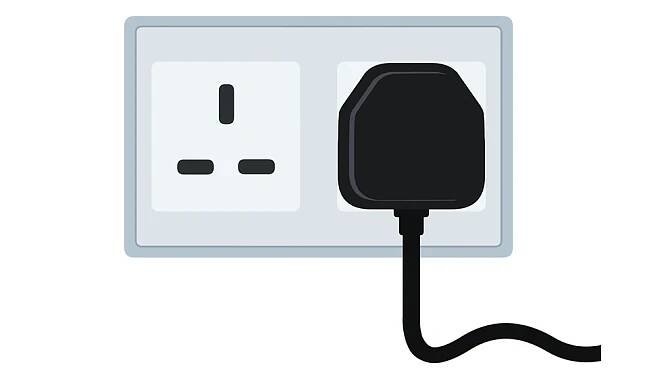An illustration of a plug socket