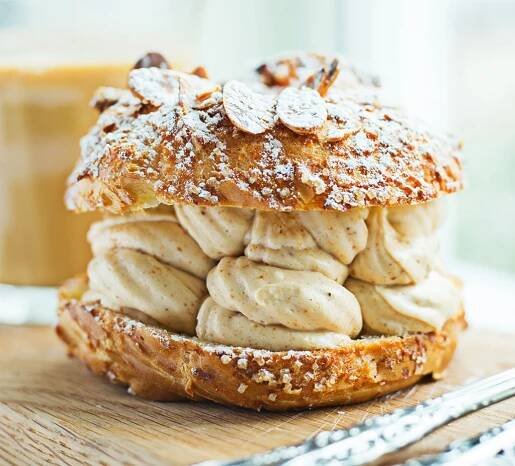 Chez Billy's Paris Brest dessert bests a Krispy Kreme any day. Photograph by Scott Suchman.