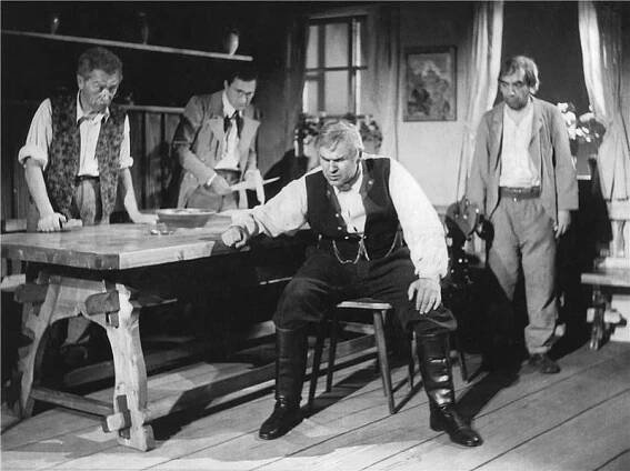 Naši furianti - 29.05.1953 František Kreuzmann st., Emil Konečný, Vítězslav Vejražka, Emil Bolek Foto: Jaromír Svoboda