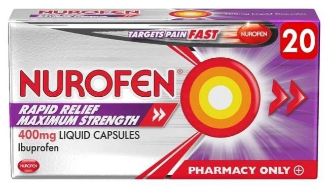 Nurofen Ibuprofen Rapid Relief Max Strength 400mg - 20 Capsules