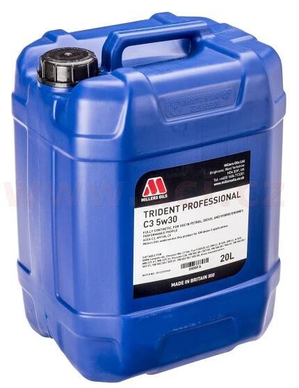 MILLERS OILS Trident Professional C3 5w30, plně syntetický 20 l 59996