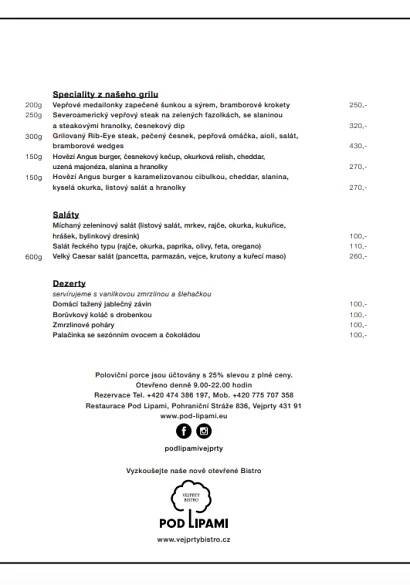 Rodinná restaurace pod lipami – Děkujeme za Vaši přízeň. Jsme tu pro Vás.
