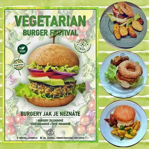 Burger vegetarián menu