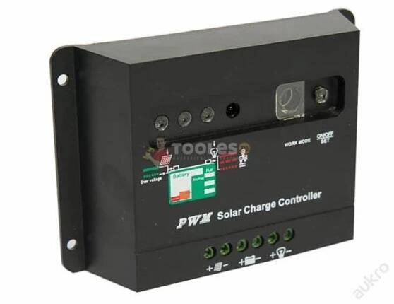 30A regulátor nabíjení PWM 12V 24V solární panel - Stavebniny
