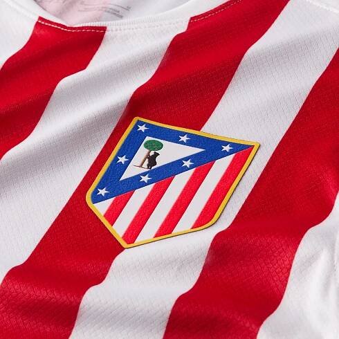Replika pánského fotbalového dresu s krátkým rukávem Nike Dri-FIT Atlético Madrid Stadium 2025/26, domácí