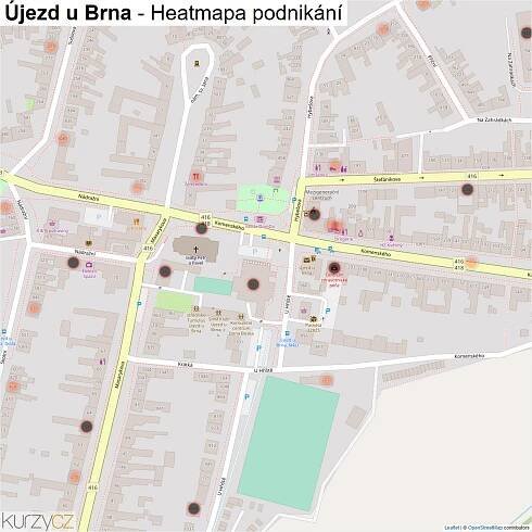 Újezd u Brna - mapy | Kurzy.cz