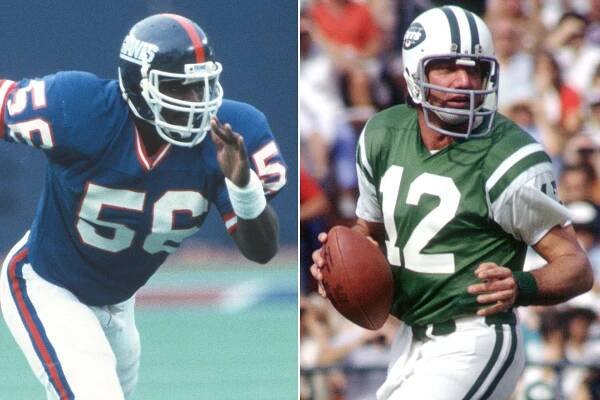 Lawrence Taylor and Joe Namath